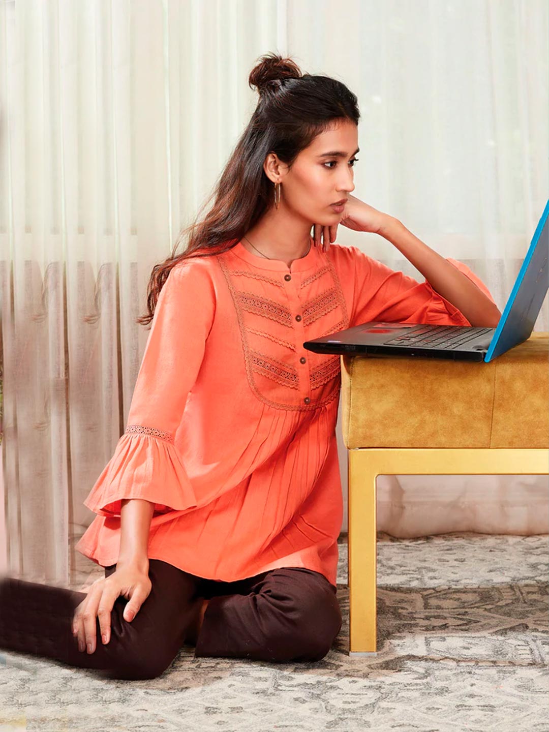 starfish-orange-solid-tunic-my-urban-attire