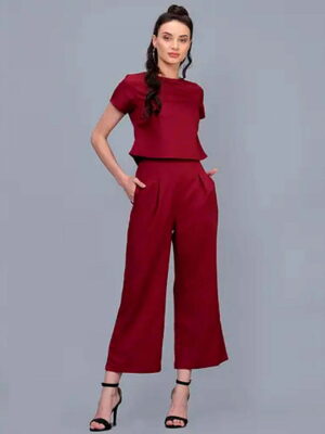 Women Maroon Co-ords