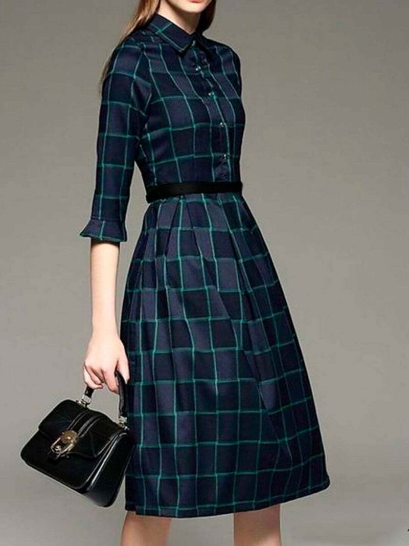 Women Navy Blue Dress