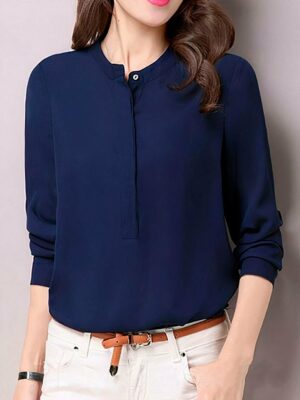 Women Navy Blue Top