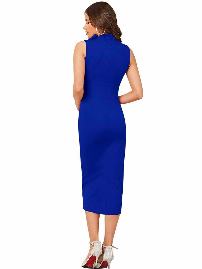 Royal Blue Bodycon Dress - Image 5