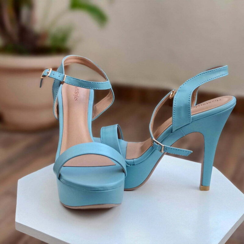 Women Blue Stilettos - Image 2