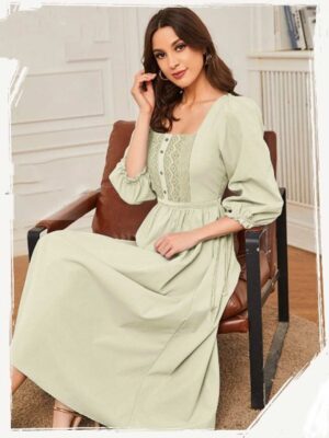 Women Solid Midi Dress